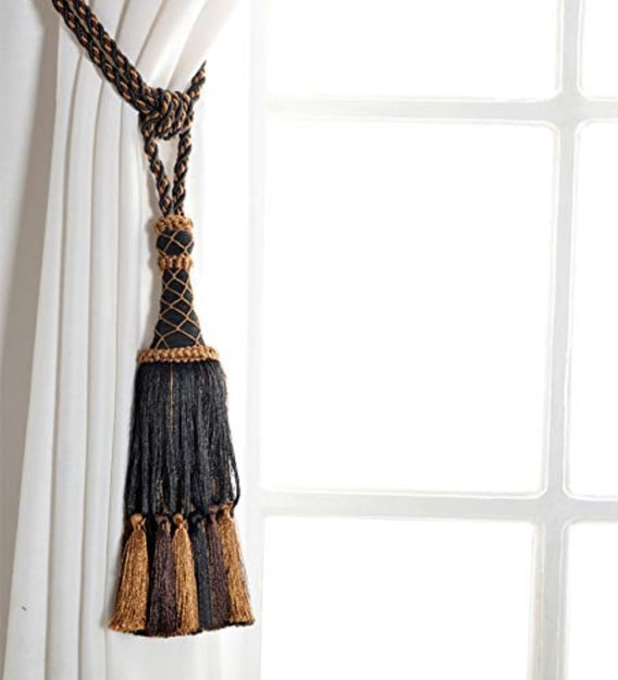 Black Curtain Tassel